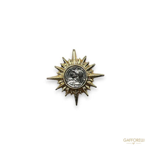 Compass Emblem Brooch U364 - Gafforelli Srl Pin men’s