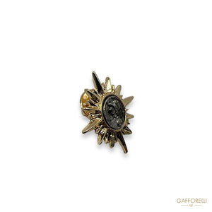 Compass Emblem Brooch U364 - Gafforelli Srl Pin men’s
