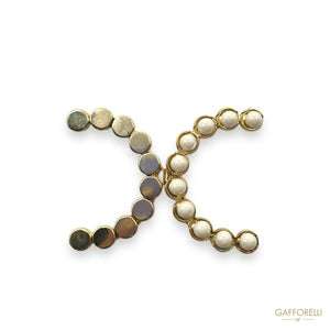 Elegant Hook with Pearly Half Balls- Art. D392- Gafforelli