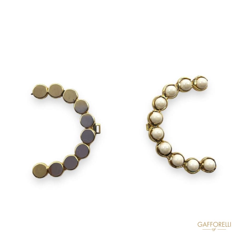 Elegant Hook with Pearly Half Balls- Art. D392- Gafforelli