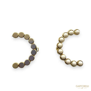 Elegant Hook with Pearly Half Balls- Art. D392- Gafforelli