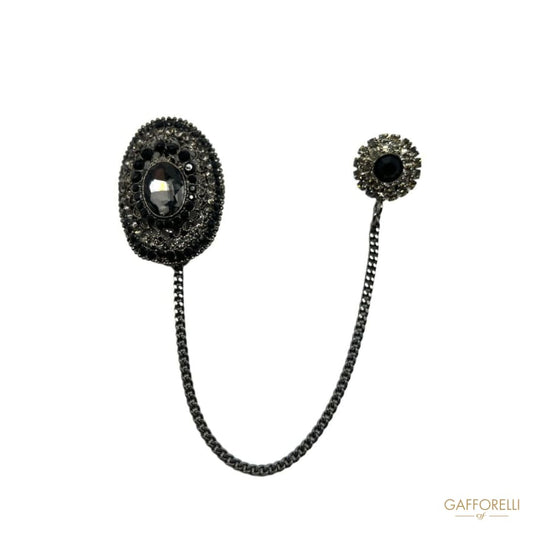 Elegant Pendant Brooch with Rhinestones for Ceremonies U575