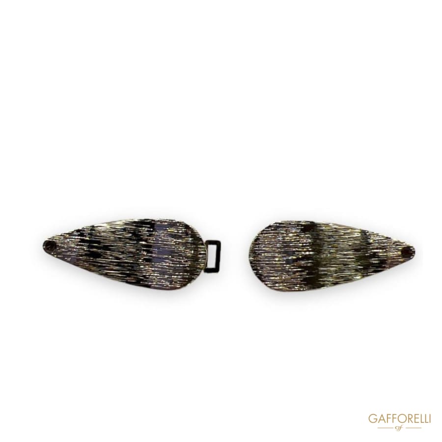 Empire Style Leaf Hook with Final Rhinestones- Art. E321-