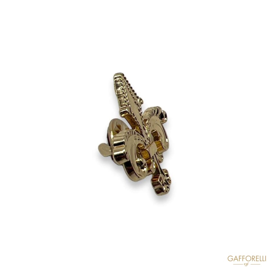 Florentine Lily Coat of Arms Brooch U365 - Gafforelli Srl