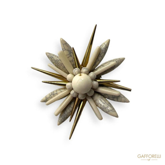 Flower Brooch- Art. H419 - Gafforelli Srl brooches