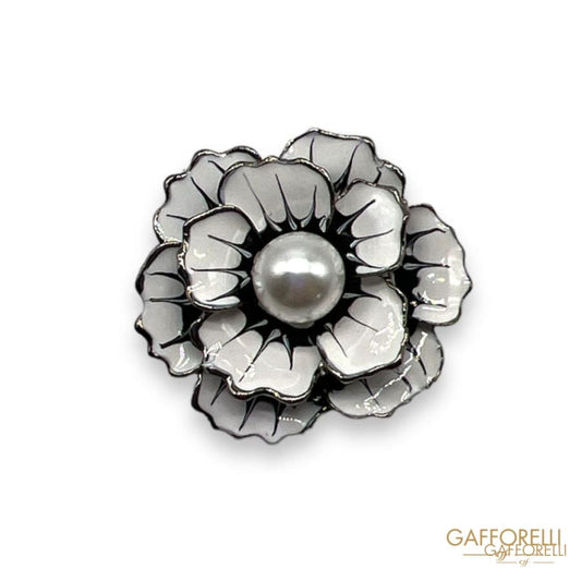 Flower Button- Art. B198 - Gafforelli Srl metal buttons