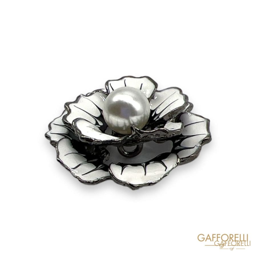 Flower Button- Art. B198 - Gafforelli Srl metal buttons