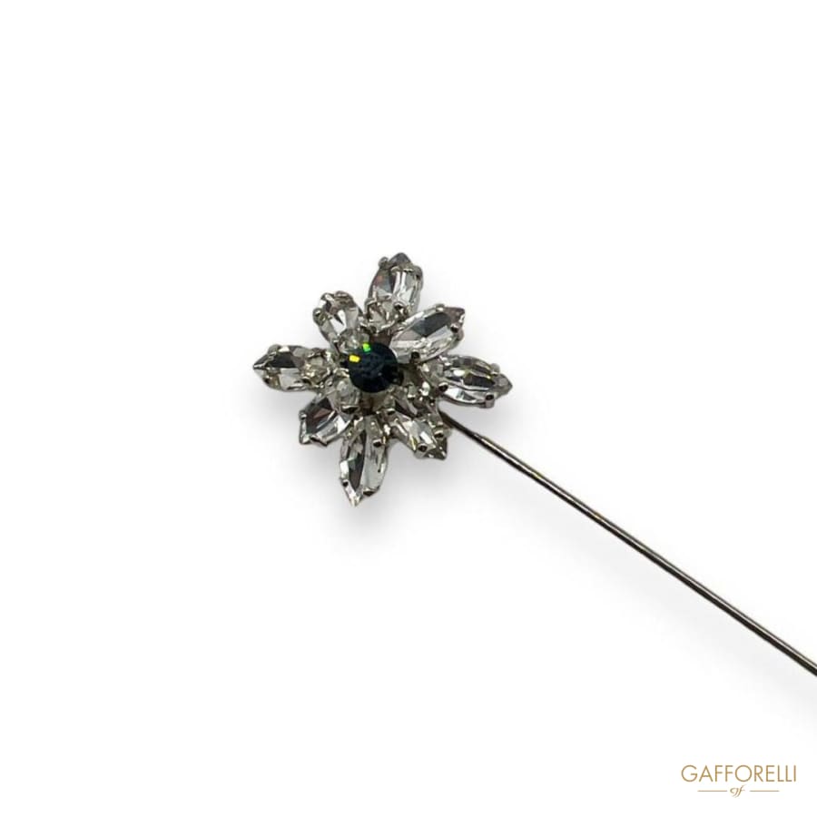 Flower Toe Cap with Rhinestone U269 - Gafforelli Srl Pin