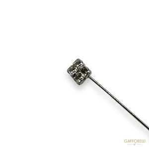 Toe Cap With Four Rhinestones U482 - Gafforelli Srl Pin