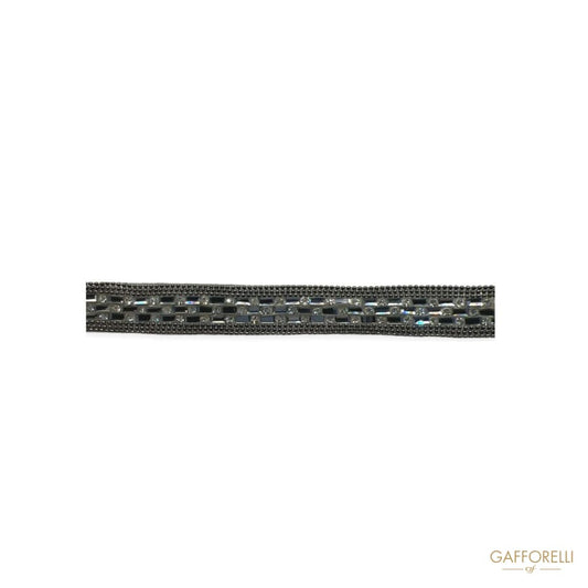 Iron-on with Metallic Rhinestones - Art. H181 - Gafforelli