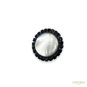 Jewel Button With Mother Of Pearl U608 - Gafforelli Srl