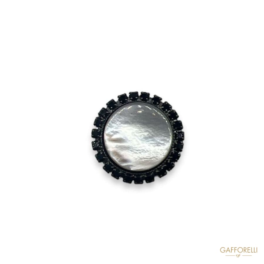 Jewel Button With Mother Of Pearl U608 - Gafforelli Srl