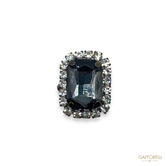 Jewel Cufflink with Rhinestones U45 Gem - Gafforelli Srl