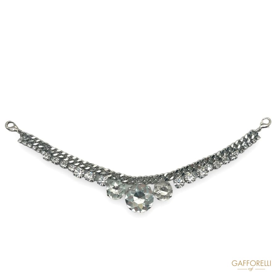 Jewel Neckline with Stones and Rhinestones- Art. A612