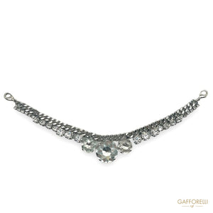 Jewel Neckline with Stones and Rhinestones- Art. A612