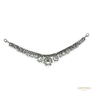 Jewel Neckline with Stones and Rhinestones- Art. A612