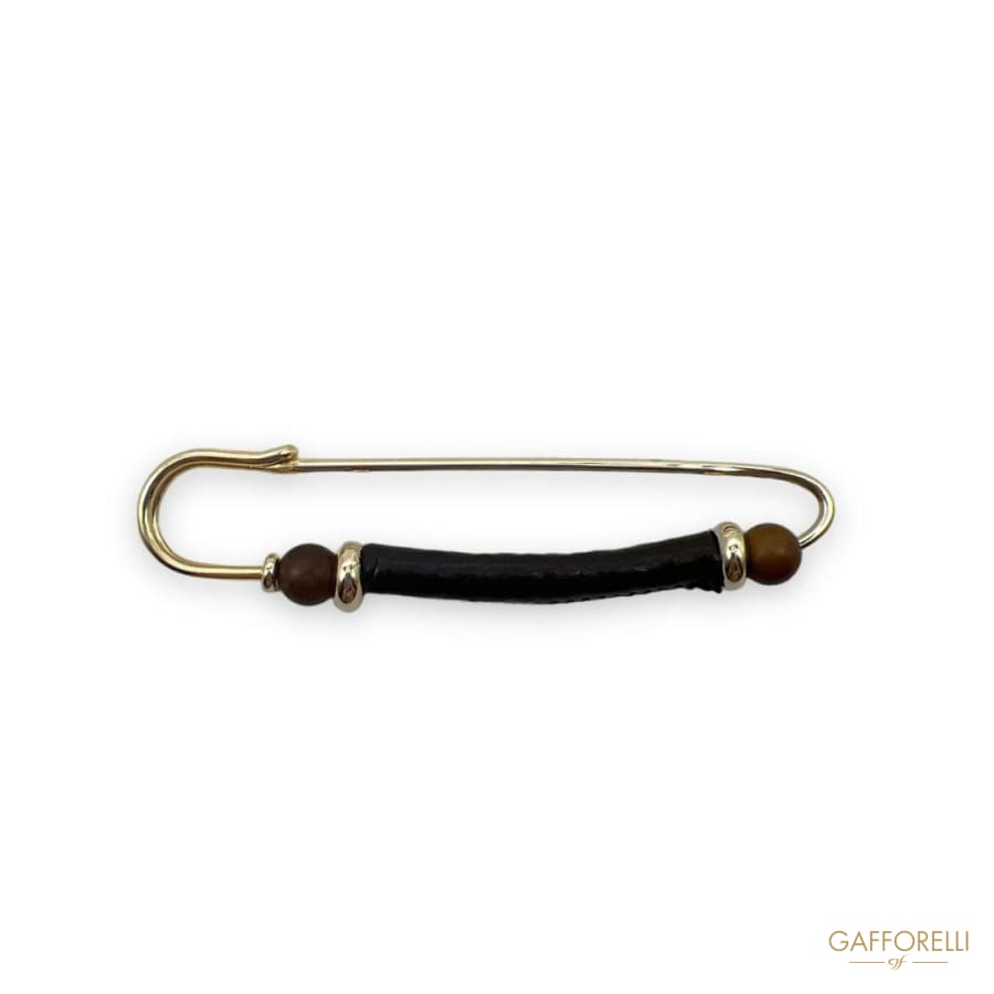 Eco Leather Safety Pins- Art. H372 - Gafforelli Srl pin