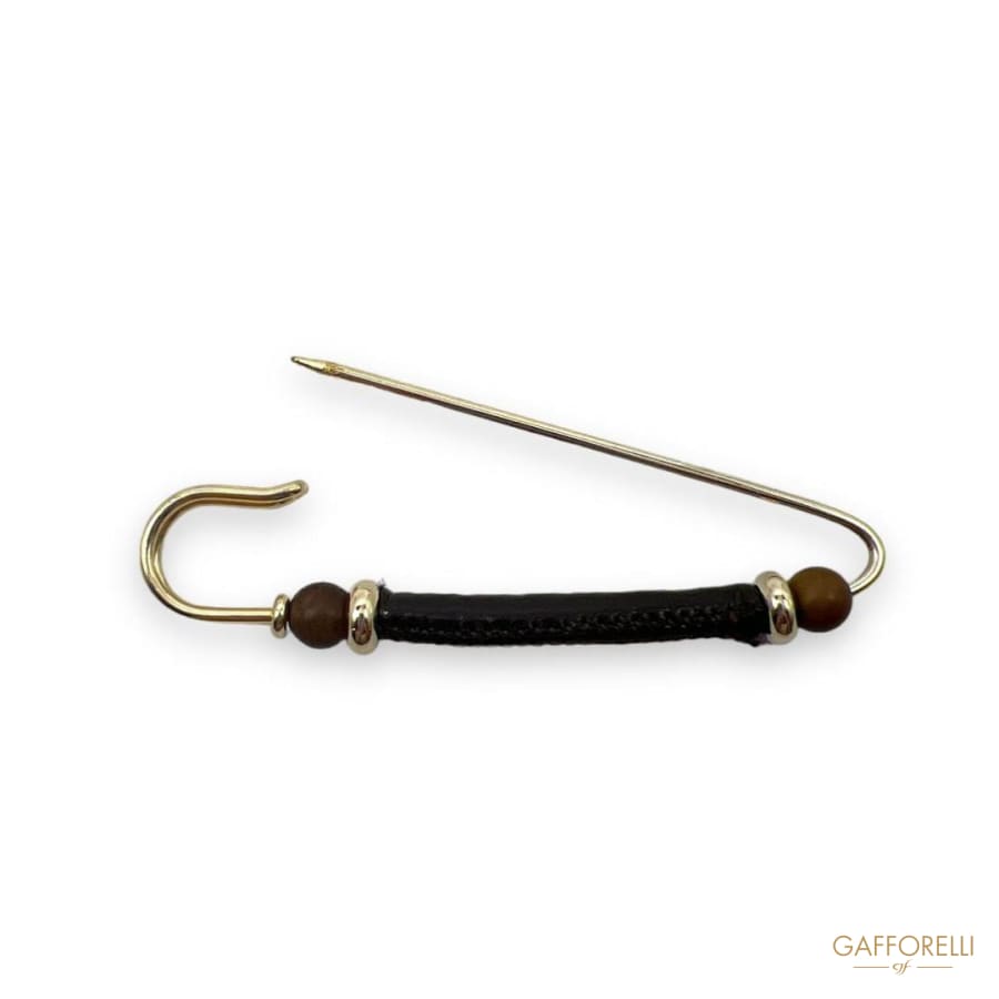 Eco Leather Safety Pins- Art. H372 - Gafforelli Srl pin