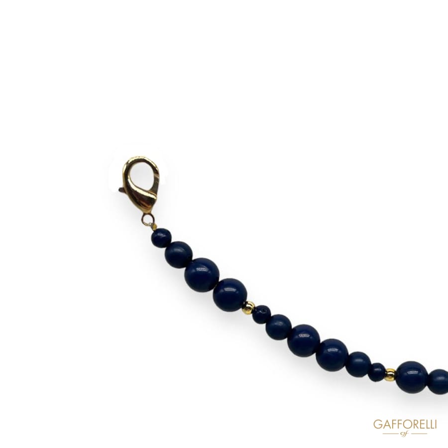 Men’s Trouser Chain with Blue and Gold Balls- Art. U427-