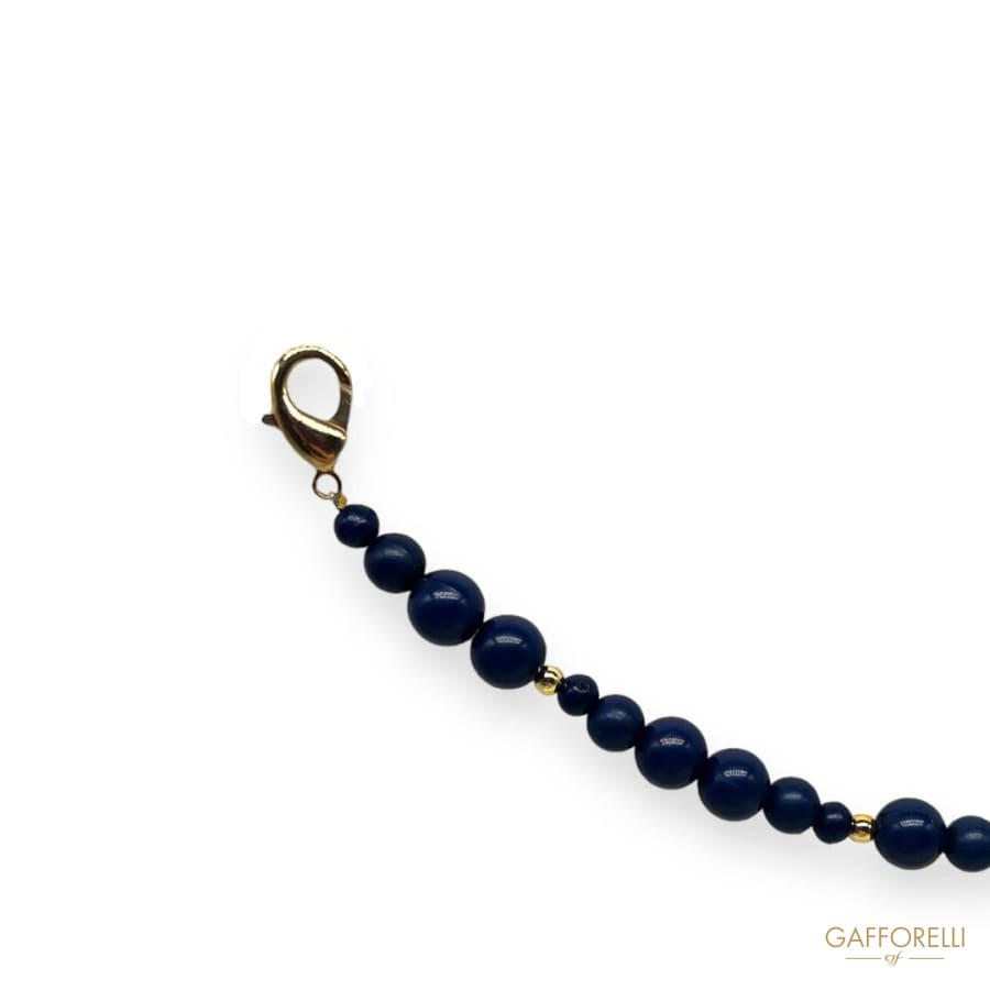 Men’s Trouser Chain With Blue And Gold Balls- Art. U427-