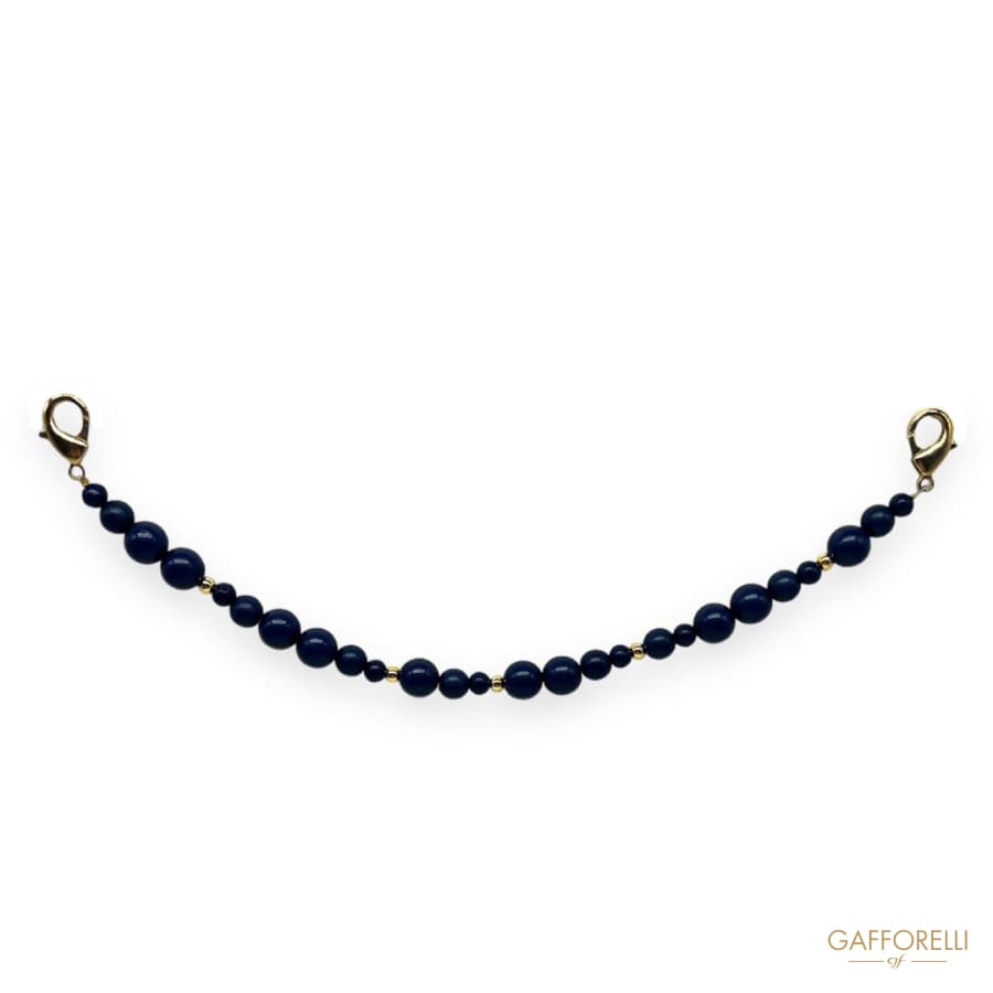 Men’s Trouser Chain with Blue and Gold Balls- Art. U427-