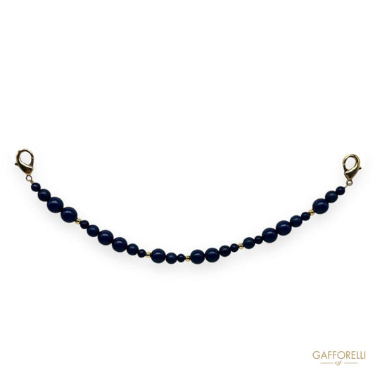 Men’s Trouser Chain with Blue and Gold Balls- Art. U427-