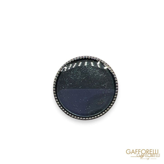 Metal Button with Colored Central - Art. U546 - Gafforelli