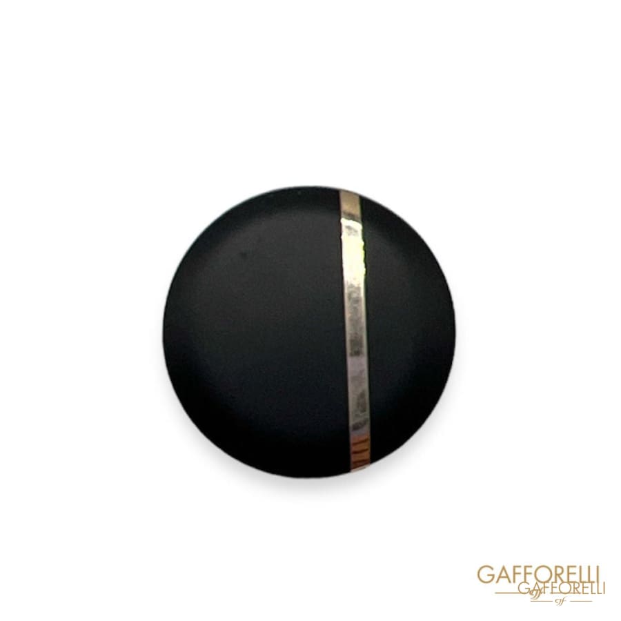 Metal Button with Gold Line- Art. B183 - Gafforelli Srl