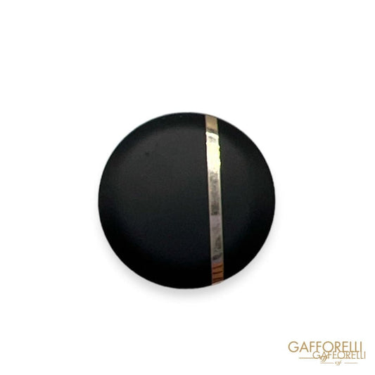 Metal Button with Gold Line- Art. B183 - Gafforelli Srl