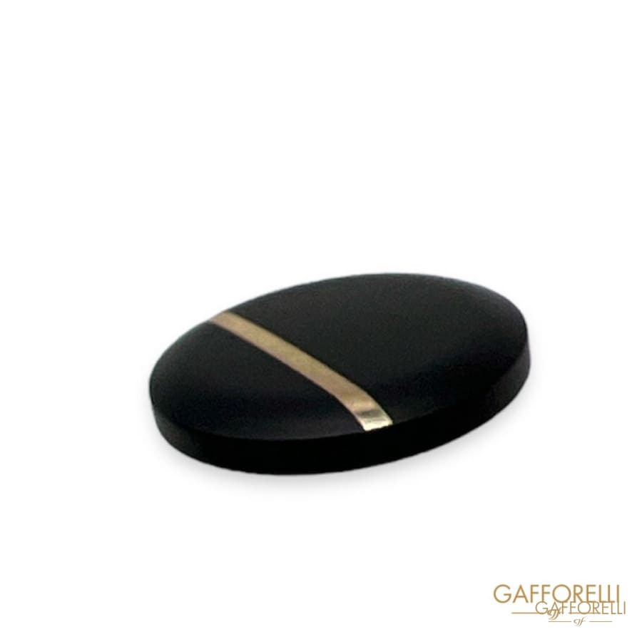 Metal Button with Gold Line- Art. B183 - Gafforelli Srl