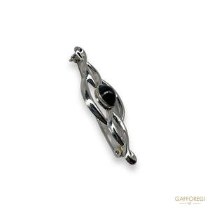 Metal Detail Brooch U567 - Gafforelli Srl Pin men’s