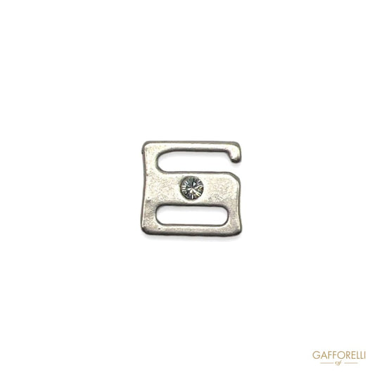 Metal Passerby with one Strass Art. 5824 - Gafforelli Srl
