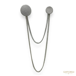 Metal Pendant Brooch U410 - Gafforelli Srl Pin men’s