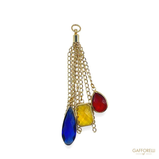 Metal Tassel with Hanging Details A731 - Gafforelli Srl