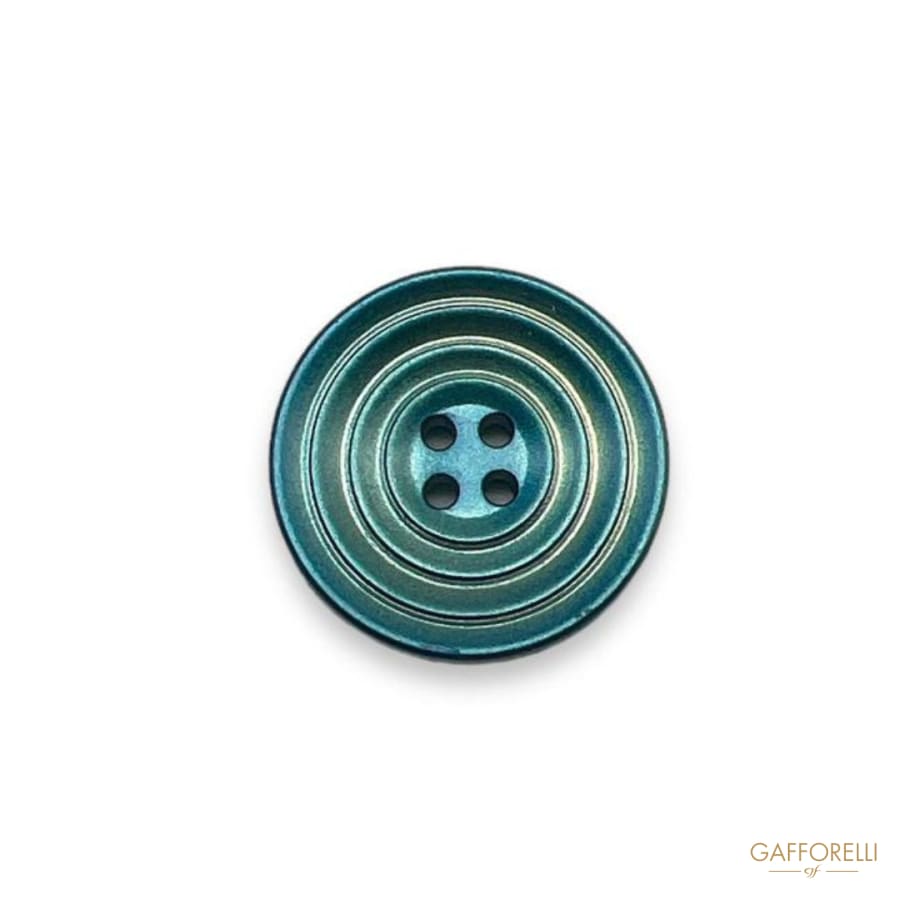 Metallic Colored Button with Four Holes- Art. D413