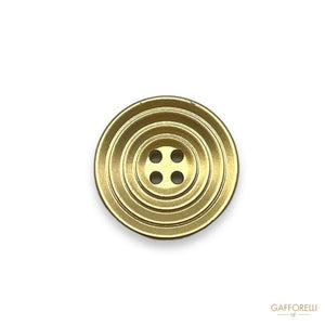 Metallic Colored Button With Four Holes- Art. D413 -