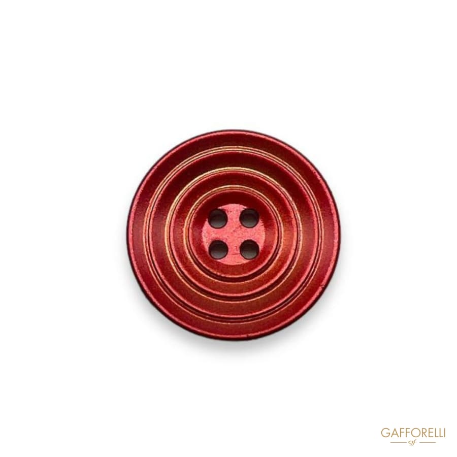 Metallic Colored Button with Four Holes- Art. D413