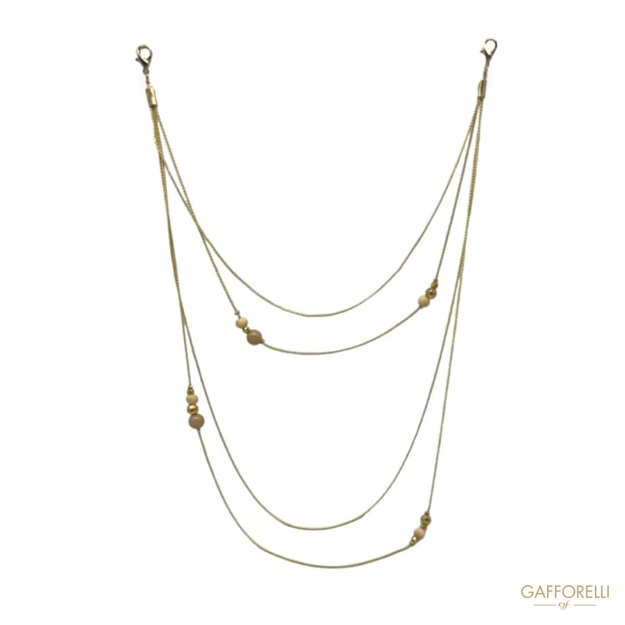 Multi-strand Neckline with Pearls - Art. E325 - Gafforelli