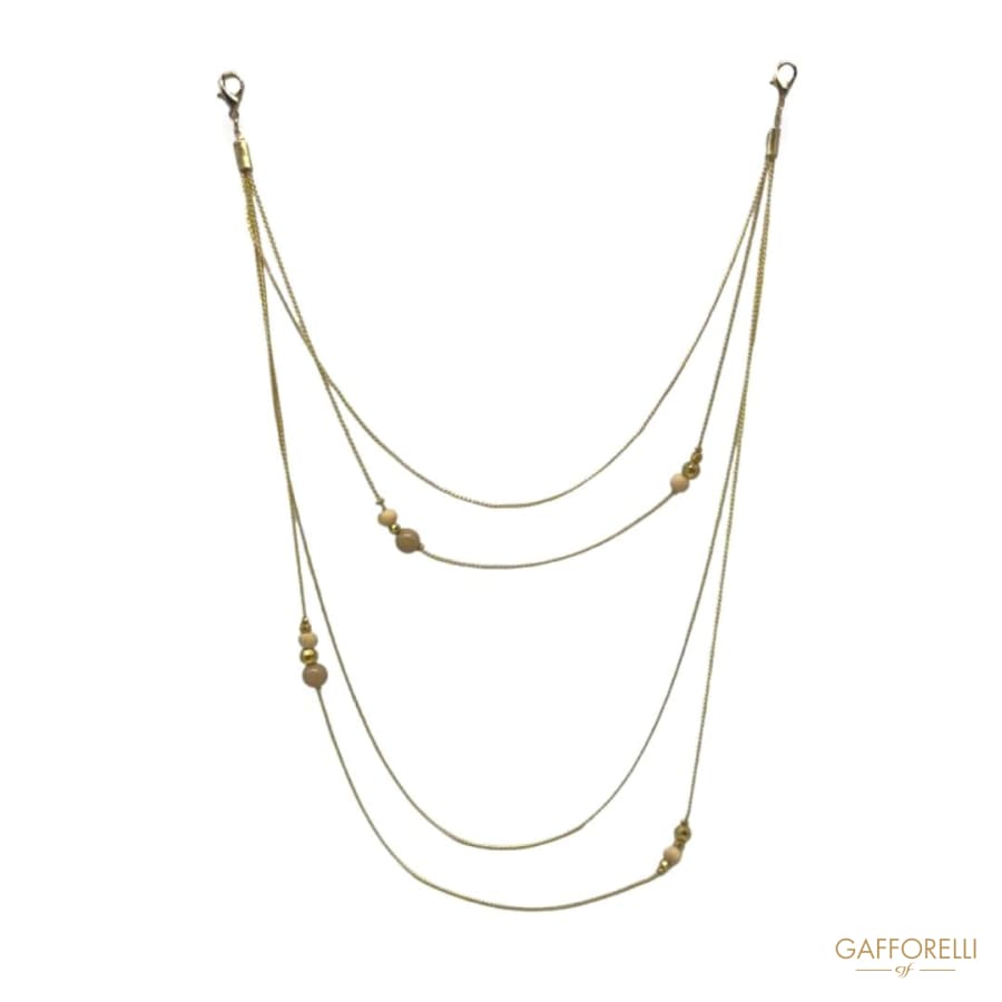 Multi-strand Neckline With Pearls - Art. E325 - Gafforelli