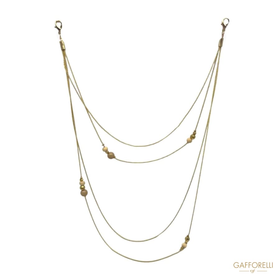 Multi-strand Neckline with Pearls - Art. E325 - Gafforelli