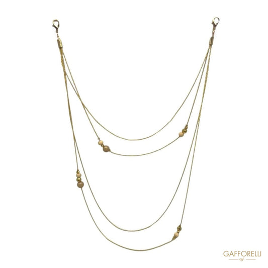 Multi-strand Neckline with Pearls - Art. E325 - Gafforelli