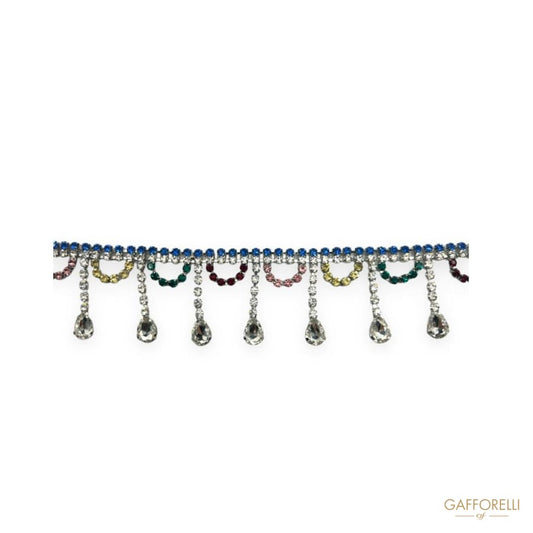 Multicolor Rhinestone Chain with Dangling Details A516