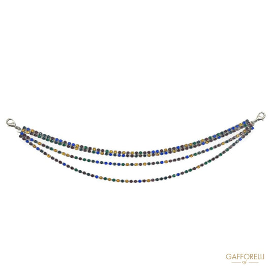 Multicolor Rhinestone Chain Neckline - Art. A428