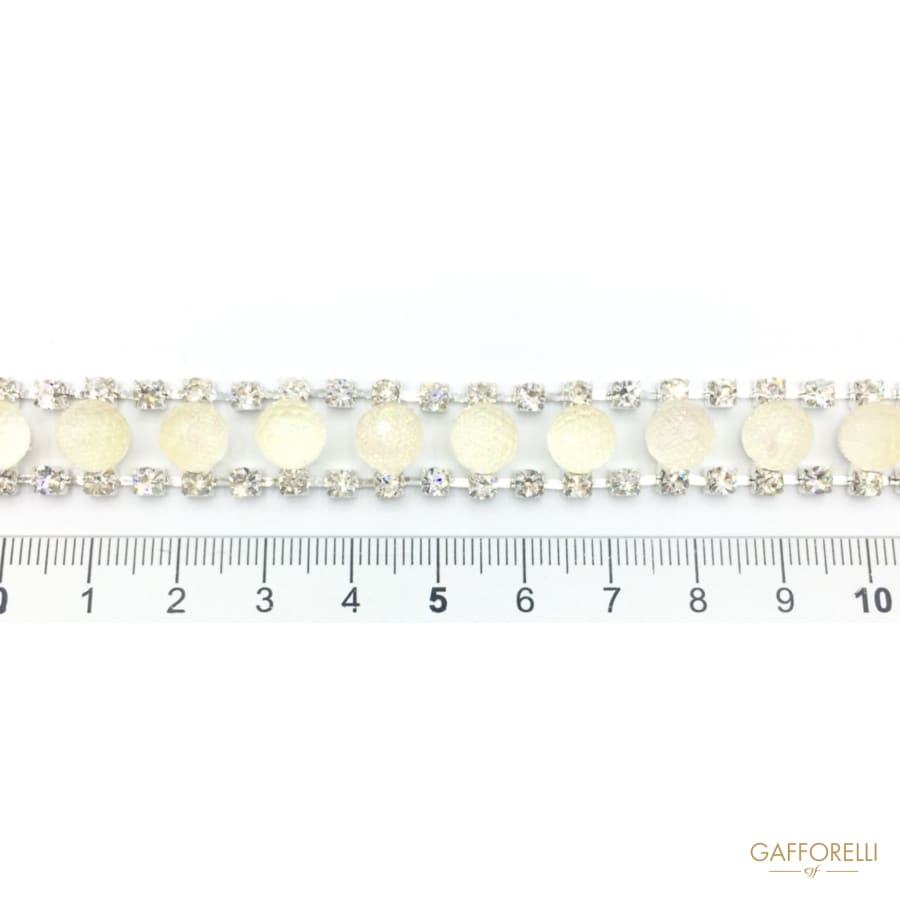 Multifaces Balls Chain with Rhinestones 1953 - Gafforelli