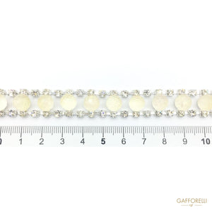 Multifaces Balls Chain with Rhinestones 1953 - Gafforelli
