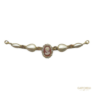 Neckline With Cameo And Pearl- Art. D342 - Gafforelli
