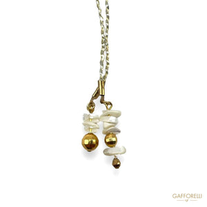 Pendant Cord With Final Mother-of-pearl Details G117 -