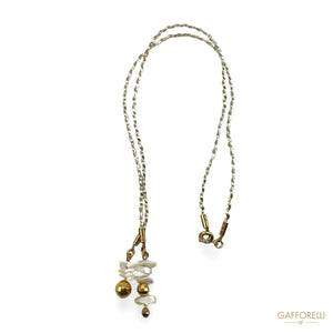 Pendant Cord With Final Mother-of-pearl Details G117 -