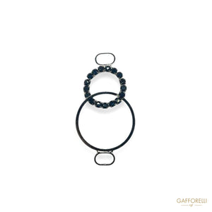 Rigid Loop with Rhinestone Circles Art. A430 - Gafforelli