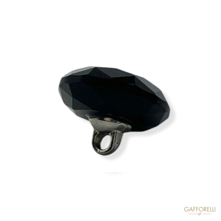 Round Faceted Swarovski Button A605 - Gafforelli Srl BUTTON